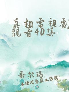 真相电视剧免费观看40集