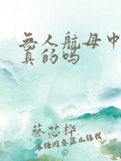 无人航母中国是真的吗