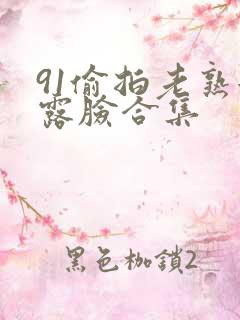 91偷拍老熟女露脸合集
