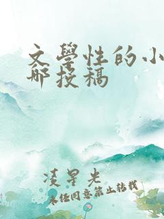 文学性的小说在哪投稿