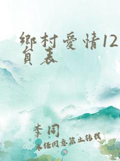 乡村爱情12演员表