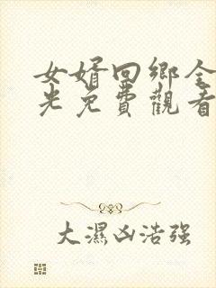 女婿回乡全村风光免费观看