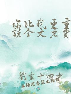 你比我更重要小说全文免费阅读