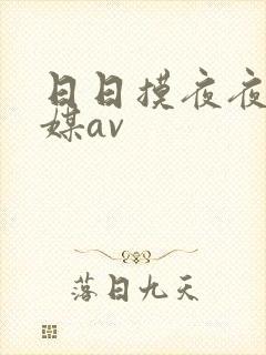 日日摸夜夜添传媒av