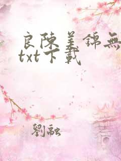 良陈美锦无删减txt下载
