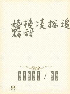 婚后凌总追妻有点甜
