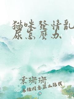 猫咪发情乱拉乱尿怎么办