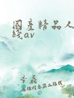 国产精品人妻在线av