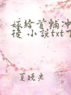 嫁给首辅冲喜以后 小说txt下载
