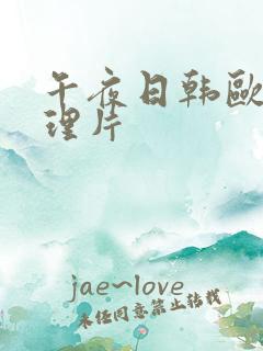 午夜日韩欧美伦理片