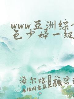 www亚洲综合色少妇一级av