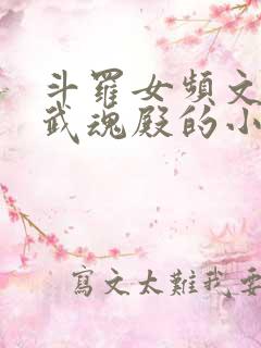 斗罗女频文加入武魂殿的小说