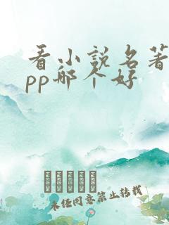 看小说名著的app哪个好