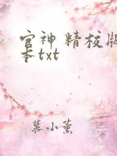 官神 精校版全本txt