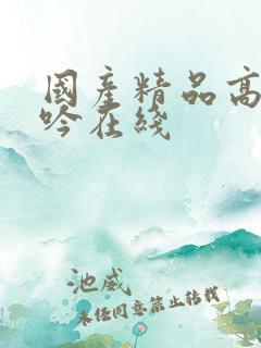国产精品高潮呻吟在线 国产精品高潮呻吟在线