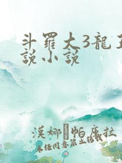 斗罗大3龙王传说小说