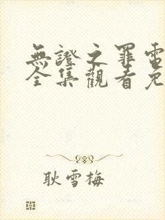 无证之罪电视剧全集观看免费