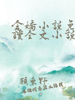含娇小说免费阅读全文小说主人公