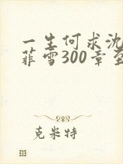 一生何求沈浩秦菲雪300章至400章
