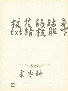校花的贴身高手txt精校版下载