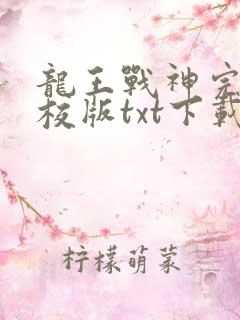 龙王战神完本精校版txt下载