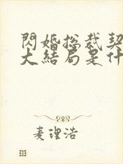 闪婚总裁契约妻大结局是什么