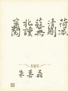 宁北苏清荷全文阅读无删减