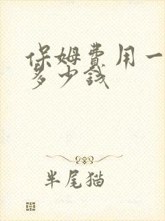 保姆费用一个月多少钱