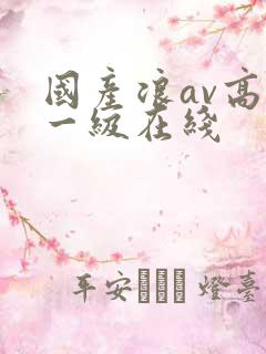 国产浪av高清一级在线
