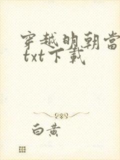 穿越明朝当暴君 txt下载