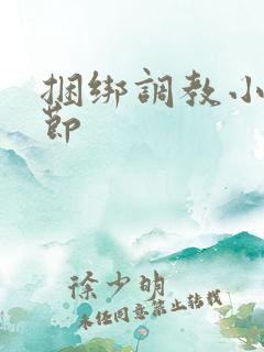 捆绑调教小说章节