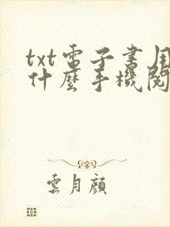 txt电子书用什么手机阅读器好