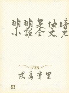 明明是他暗恋我小说全文免费阅读