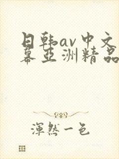 日韩av中文字幕亚洲精品