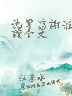 沈星窈谢淮序阅读全文