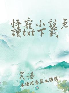 恃宠小说免费阅读txt下载