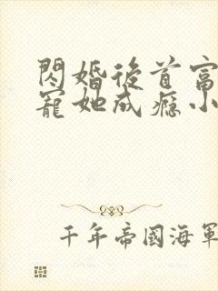 闪婚后首富老公宠她成瘾小说