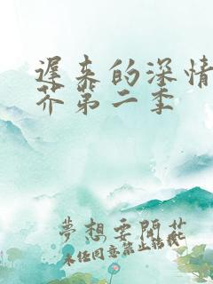 迟来的深情如草芥第二季