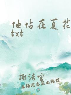他站在夏花绚烂txt