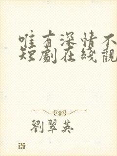 唯有深情不可负短剧在线观看