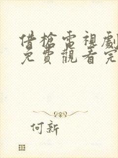 借枪电视剧全集免费观看完整版