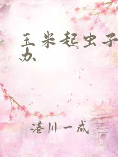 玉米起虫子怎么办