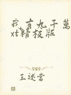 我有九千万亿txt精校版