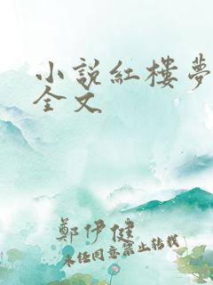 小说红楼梦原著全文