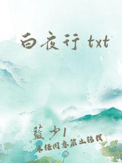 白夜行 txt