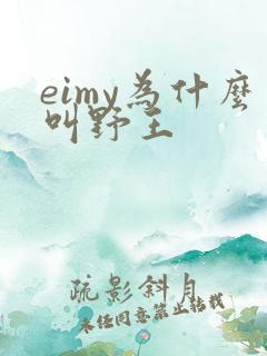 eimy为什么叫野王
