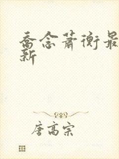 乔念萧衡最新更新