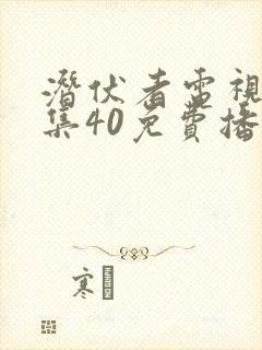 潜伏者电视剧全集40免费播放