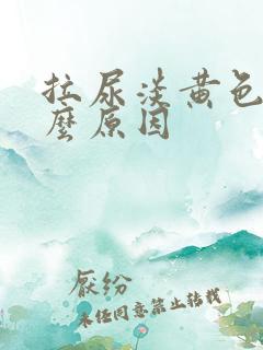拉尿淡黄色是什么原因