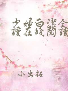 少妇白洁全文阅读在线阅读
